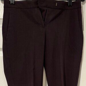 Theory Women's Ibbey 2 Urban Crop Pants in Burgundy